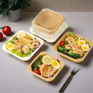 Tazón de Papel Kraft Blanco para Ensaladas, con Diseño Personalizado, Logotipo Impreso, para Restaurantes de Comida China, en Forma Octogonal, Cuadrada o Rectangular - Product Image 5