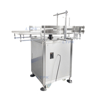 Débrouilleur rotatif automatique de bouteilles en verre et en plastique rond, machine de tri et d'organisation de bocaux à plateau tournant