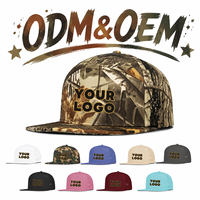 Gorra Snapback Ajustable para Exteriores con Malla Perforada Camuflada, Visera Plana, Perforación Láser, Impermeable, Logotipo Personalizado Bordado/Estampado, OEM/ODM