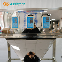 Machine de remplissage semi-automatique 500g pour granulés et poudres, à trois trémies, pour thé, riz, café, avec dosage quantitatif et distribution en plastique