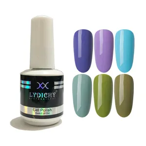 LYDICHY Brand 800 Color Nail Polish For Nail Salon 15ml Soak Off UV LED Gel Polish Customized Logo Matte Coat Varnish Top Coat