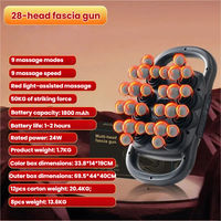 Pistolet de massage intelligent de haute qualité, 30 niveaux de vitesse, batterie 1800 mAh, masseur corporel sans fil, soulagement de la douleur, pour la maison et les voyages