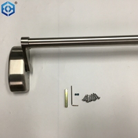 Quincaillerie de porte de sortie commerciale Barre transversale anti-panique de porte de sortie de secours en acier inoxydable