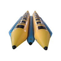 Bâche robuste PVC 12 places 2 rangées de tube banane gonflable avec prix d'usine pour la location