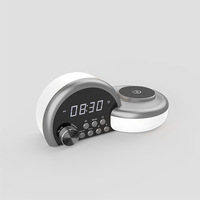 Draadloze oplaadbare Bluetooth-speaker, multifunctionele speaker met sfeerverlichting, Bluetooth-speaker wekker met geluid