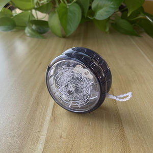 Enfants de haute qualité 5.5cm Transparent en plastique lumineux Led lumière portant la boule Cool magique Sport jeu jouet Logo imprimé personnalisé Yoyos - Product Image 2