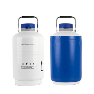 Conteneur à azote liquide en acier inoxydable avec revêtement en poudre, capacité de 35 L, avec couvercle de protection pour le stockage - Product Image 3