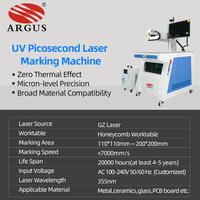 Machine de marquage laser picoseconde UV ARGUS de bureau 10W pour le noircissement de l'acier inoxydable, coloration laser, marqueur laser de précision