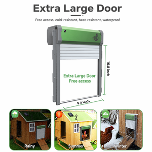 Ouvre-<span class=keywords><strong>porte</strong></span> automatique intelligent <span class=keywords><strong>pour</strong></span> <span class=keywords><strong>poulailler</strong></span>, alimenté par énergie <span class=keywords><strong>solaire</strong></span>, avec capteur <span class=keywords><strong>de</strong></span> lumière, télécommande et minuterie <span class=keywords><strong>pour</strong></span> volailles - Product Image 5