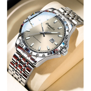 Relojes DFS15 para Mujer, Relojes de Pulsera de Moda para Hombre, Relojes de Cuarzo Negros y Dorados de Lujo, Reloj de Pulsera de Cuero Genuino para Mujer - Product Image 6