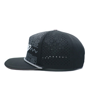 Custom 3D Embroidery Logo 5 Panel Unique Pattern Printing Hip-hop Street Style Unisex Baseball Cap Sporty Hats - Product Image 3