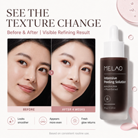 Solution Peeling AHA BHA PHA, Sérum Exfoliant, Lisse la Peau Rugueuse, Affine les Pores, Éclaircissant, Éclat, Doux, Marque Privée OEM ODM