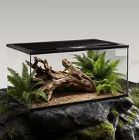 Vente en gros personnalisée : Terrarium vertical en verre de 40 gallons, empilable, pour l'élevage de reptiles, en verre transparent