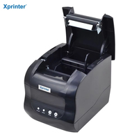 Xprinter XP-365B USB & WiFi hitam pembuat Label koneksi Printer Hitam langsung Printer termal untuk penggunaan kantor