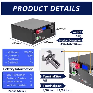 ตู้แบตเตอรี่ลิเธียมไอรอนฟอสเฟต 51.2V 100AH สำหรับเก็บพลังงาน ระบบจ่ายไฟพลังงานแสงอาทิตย์แบบเรียงซ้อน สถานีฐาน 51.2V 100AH 10 - Product Image 2