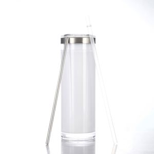 Offre Spéciale – Gobelet Isotherme en Acier Inoxydable 20oz pour Sublimation, Design Moderne Pailleté, Couvercle Effet Boule à Neige, Paille Incluse – Cadeaux Écologiques - Product Image 4