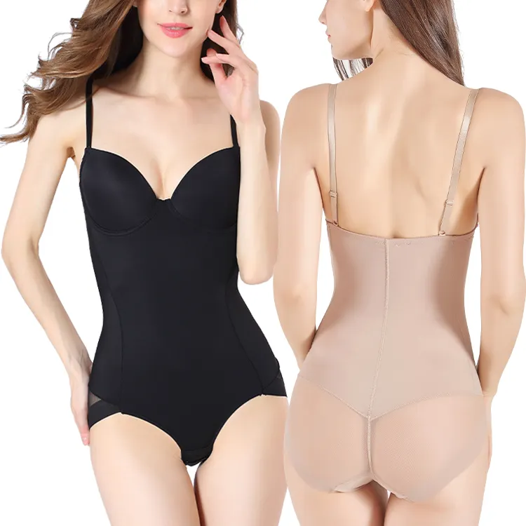 Groothandel Best Verkopende Vrouwen Afslanken Bodysuit Postpartum Vrouwen Full Body Shaper Met Bh Open Kruis Korset