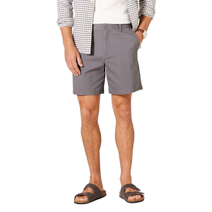 Shorts d'été pour hommes en tricot écossais à fermeture éclair, taille haute, écologiques, respirants et à séchage rapide - Product Image 1