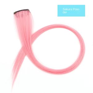 Fujia Soie à haute température Style droit Direct Bande de couleur mate Pièce de cheveux à teindre Suspendus Oreille <span class=keywords><strong>Clip</strong></span>-In <span class=keywords><strong>Extension</strong></span> de cheveux - Product Image 3