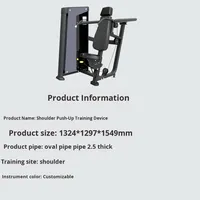 Entraîneur de presse d'épaule réglable de gymnastique commerciale épaule assise professionnelle soulever l'acier 70kg pile de poids complète
