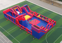 Vente d'usine : Parcours d'obstacles gonflable géant de qualité commerciale, aire de jeux gonflable extérieure pour enfants et adultes