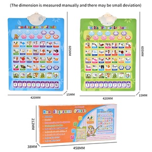 Alphabet éducatif interactif intelligent Double face pour enfants anglais français jouet d'apprentissage bilatéral affiches de conversation tableau mural Audio - Product Image 6