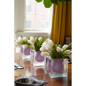 Centres de table mariage luxe décor à la maison grand bourgeon en plastique Table résine cristal décor fleur verre Vase - Product Image 5