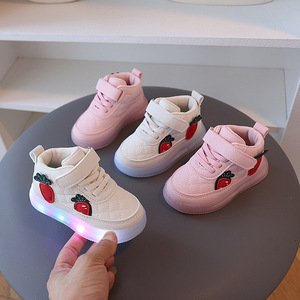 Zapatos Casuales de Alta Calidad para Niños de 1 a 6 Años, Zapatillas Blancas con Luces LED, Suela Suave para Verano, Invierno y Primavera - Product Image 2