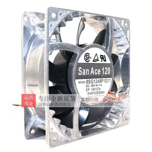 ซันโย ซันเอซ 120 9SG1248P1G11 48V 1A 120 มม.พัดลมระบายความร้อนกระแสตรงไร้แปรงถ่านแรงลมสูง - Product Image 3