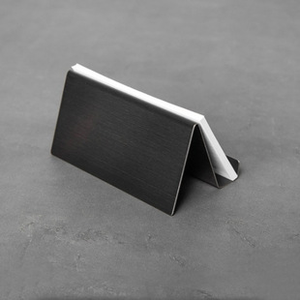 High-End Edelstahl Visitenkarte halter Ständer 4 Farbe Desktop Tisch Organizer <span class=keywords><strong>Business</strong></span> Display Rack Blech bearbeitung - Product Image 2