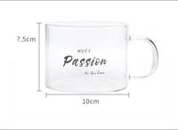 Logo personnalisé INS tasse en verre lait mignon tasse en verre tasses à café