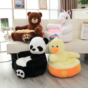 Divano per Bambini a Forma di <span class=keywords><strong>Unicorno</strong></span>, Panda o Anatra, Morbido Sedile Animale in Peluche, Poltrona Teddy Bear in Cotone - Product Image 6