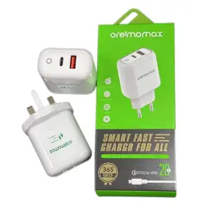 Bộ Sạc Nhanh 2 Cổng 18W QC 3.0 Mới Bộ Chuyển Đổi Nguồn Nhanh USB Type-C PD Cho Oriamo