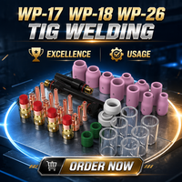 YEESTECH 49 Piezas Lente de Gas Cerámica Corta para Antorcha de Soldadura TIG # Kit de 10 Vasos de Vidrio para WP-17/18/26 Hecho en China