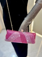 Pochette scintillante en strass 2026 pour mariée, sac à main à fermoir métallique, sac de soirée à paillettes, sacs à strass, sac à bandoulière perlé pour mariage pour femme