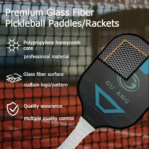 Fiberglass Surface Single Paddle Matt Effect Professional Designs Pickleball Racket