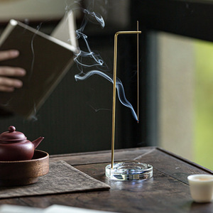 Chinese Zen Incense Burner Glass Holder Hand Made For <b>Tea</b> Ceremony Home Decor Sandalwood Aroma <b>Diffuser</b> Indoor Use - Product Image 2