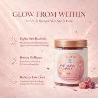 Gummies de collagène anti-âge à marque privée, soutien antioxydant pour l'éclat de la peau, complément beauté santé féminine, 60 unités