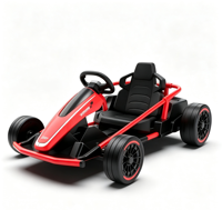 Mobil Listrik Anak Go Kart 24V14Ah Plastik Dual Motor 4845 dengan Remote Control untuk Lampu, untuk Anak Perempuan
