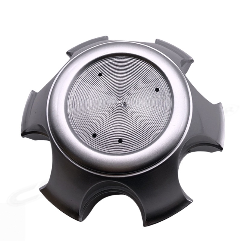 Genuine Land Rover Wheel Center Hub Caps - Set Of 4, Black With Green Oval, Polished Finish