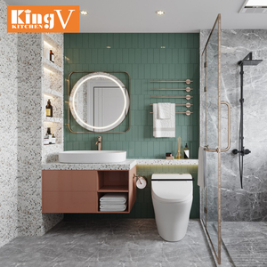 Décoration de toilette de style moderne, armoire de salle de bain étanche pour lavabo, personnalisation haut de gamme - Product Image 6