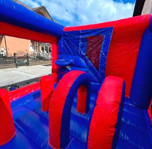 Huatong açık Pvc şişme karikatür S Onic kabarık ev slayt Sonic şişme atlama kalesi Combo ile satılık - Product Image 3