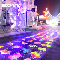 Projecteur de jeux interactif laser 3D holographique étanche pour extérieur, 7000 lumens, pour murs et sols