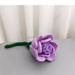 Buena calidad, proveedor de Etsy, flores de lana, muñeco de clavel de hadas, regalo para el <span class=keywords><strong>día</strong></span> de la madre, tejido para siempre, regalo de flores de larga duración - Product Image 6