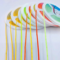 5V Ultra-étroit 3mm de large bande lumineuse LED Cob corps en PVC auto-adhésif blanc chaud pour l'éclairage décoratif à la maison