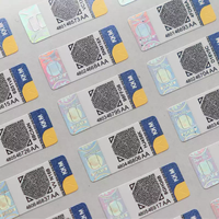Étiquette autocollante holographique 3D personnalisée de sécurité locale avec code QR, résistante aux rayures, durable, de qualité industrielle supérieure, anti-skimming, facile à nettoyer