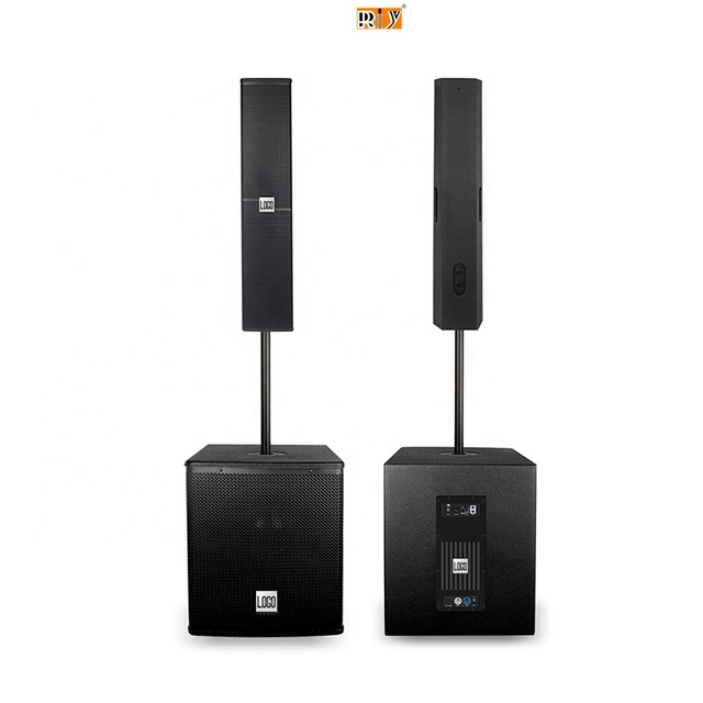 Professional DJ Outdoor System 6" Column Speaker and 15" Bass Speaker for Wedding Party