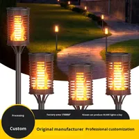 Lampes solaires LED d'extérieur TIMON, torches à flamme, lumières de jardin décoratives, lanternes vacillantes dansantes pour la décoration des chemins