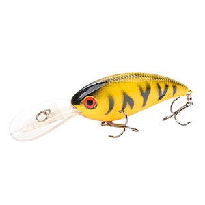 Leurre Minnow 10cm 14g à action nageante en ABS/Métal, plastique dur imprimé pour le lac # 6 hameçons pour la pêche au bar - Product Image 1