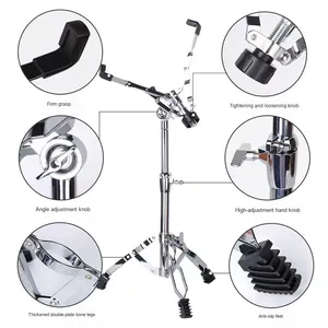 Venta al por mayor 25mm Tubo Snare Drum Stand ajustable Ethereal Forget-Me-Not soporte de instrumentos musicales Dumb Drum Accesorios - Product Image 4
